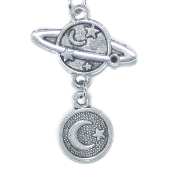 Saturn planet astrology belly ring - Picture 2 of 9
